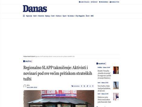 https://www.danas.rs/vesti/drustvo/regionalno-slapp-takmicenje-aktivisti-i-novinari-pod-sve-vecim-pritiskom-strateskih-tuzbi/